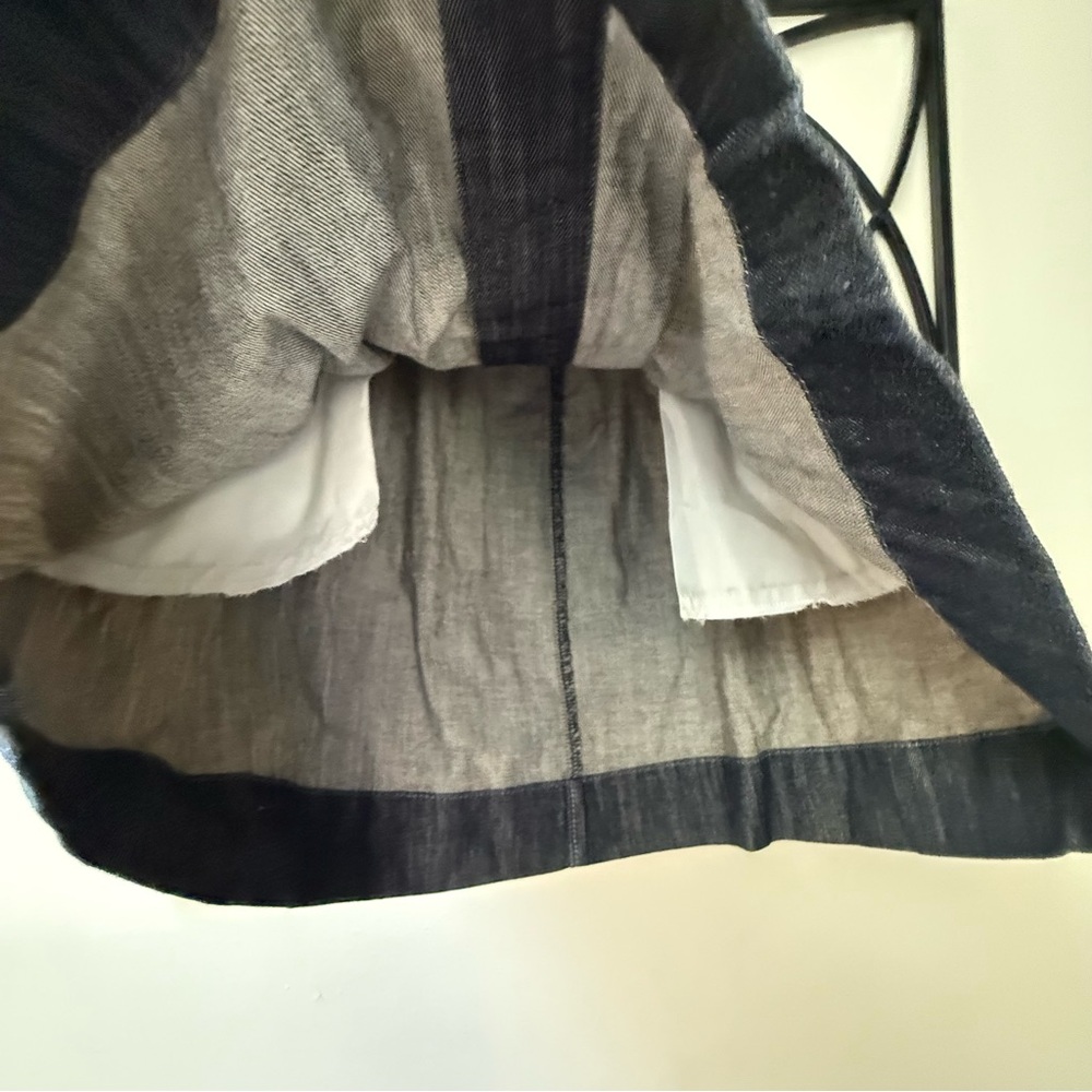 American Eagle Dark Denim Button-Front Skirt - image 5